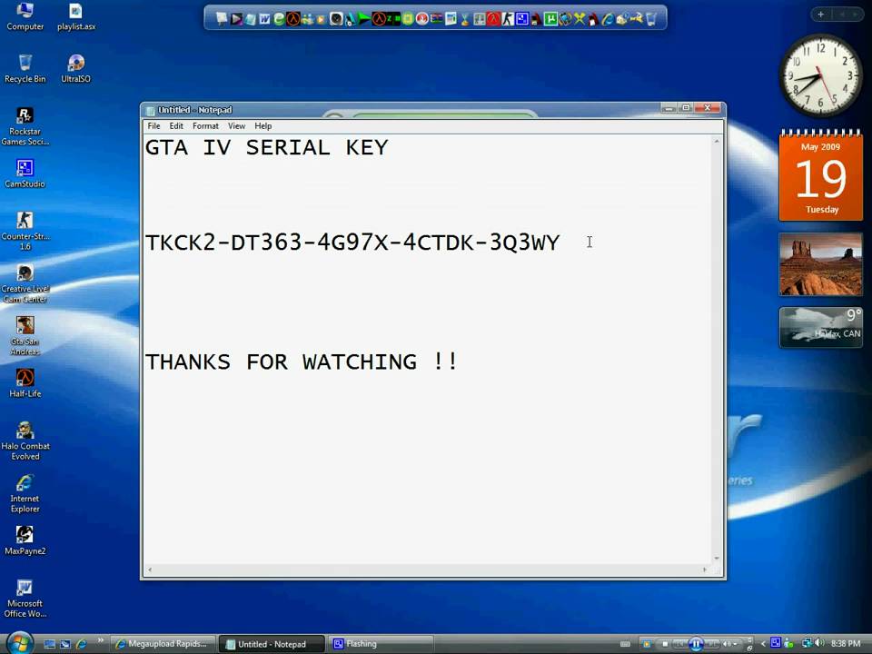 How To Serial Key Gta 4